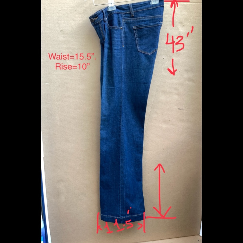 WOMENS WAX DENIM STRETCH JEANS. Boot Cut. - Picture 7 of 11
